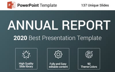 Plantilla de PowerPoint Informe Anual