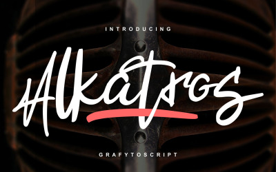 Alkatros | Carattere corsivo grafyto