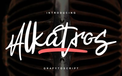 Alkatros | Kurzivní písmo Grafyto