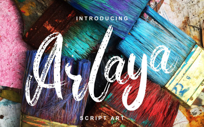 Arlaya | Script Art Schriftart