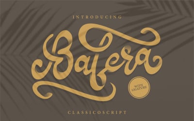 Bafera | Carattere corsivo Classico