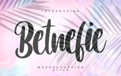 Betnefie | Moderní módní styl písma