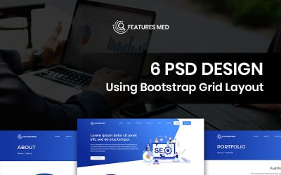 Features Med - SEO Services PSD Template