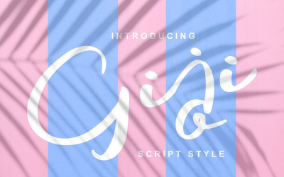 Giji | Moderní písmo ve stylu písma