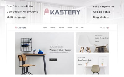 "Kastery - Wood Store" - адаптивний PrestaShop шаблон №93425
