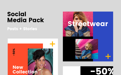 Modèle de médias sociaux Trendsetter Instagram Pack