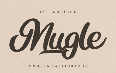 Mugle | Carattere corsivo calligrafia moderna