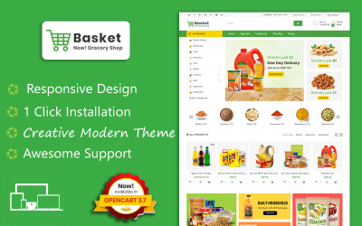 Шаблон корзины продуктов OpenCart