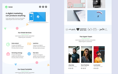Szablon Newsletter Hotak - Digital Marketing Email #93427