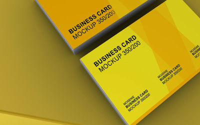 Two stacks of business card side by side Product Mockup 93454