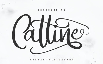 Catline | Moderne kalligrafie cursief lettertype