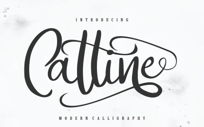 Catline | Moderne kalligraphische kursive Schriftart