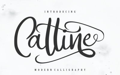 卡特琳（Catline）|现代书法草书字体