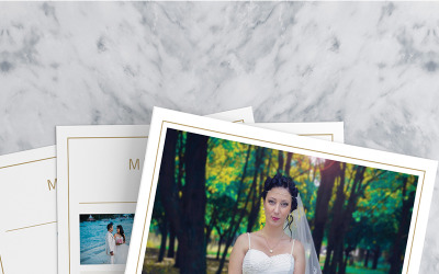Minimalistisk bröllopsfotografering Flyer v08 - mall för företagsidentitet