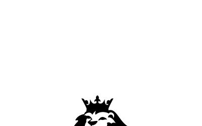 Modello di logo del re leone