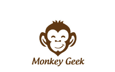 Monkey Geek Logo sjabloon