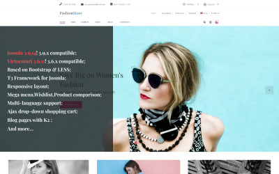 Modello VirtueMart del negozio di moda