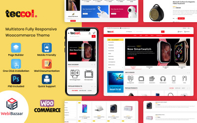 Tema WooCommerce "Teccol - Responsive WordPress" #93614