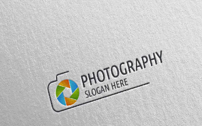 Abstract Camera Photography 3 Logo Template