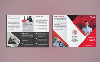 Trifold Brochure Design - Vorlage für Corporate Identity