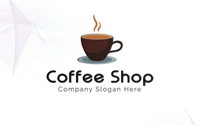 Coffeeshop Logo sjabloon