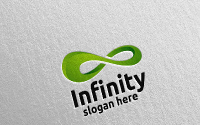 Infinity loop ontwerpsjabloon 3 logo