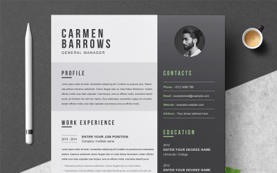 Modelo de currículo de Carmen
