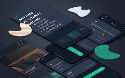 Notifica modello di schizzo scuro