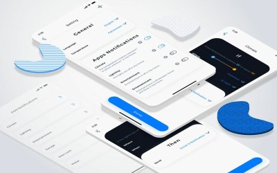 Modèle d'esquisse de lumière de notification