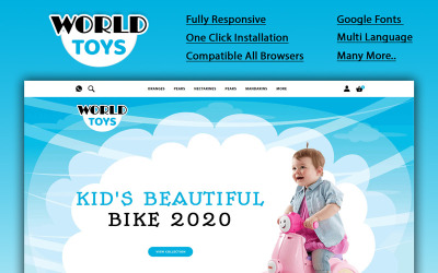 Worldtoys - Toy Store OpenCart Template