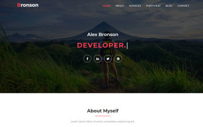 Bronson-Personal Portfolio Landing Page Template