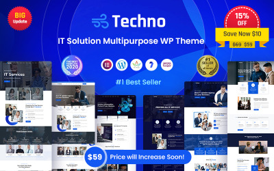 Techno - IT 解决方案和商业服务 WordPress 主题