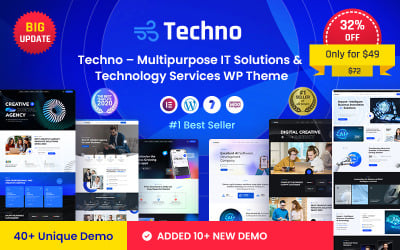 Techno – Multipurpose IT Solutions &amp;amp; Technology Services WordPress Theme