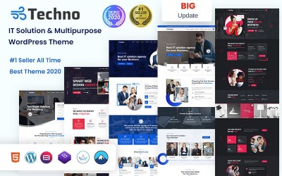 Techno - Solution informatique et thème WordPress polyvalent