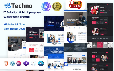 Techno - Tema de WordPress para soluciones de TI y servicios empresariales