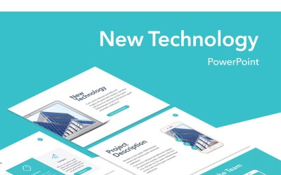Yeni Teknoloji PowerPoint şablonu