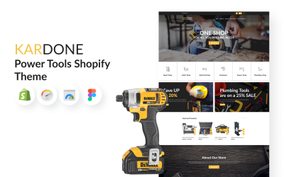 Elektrické nářadí Shopify Téma, Konstrukce