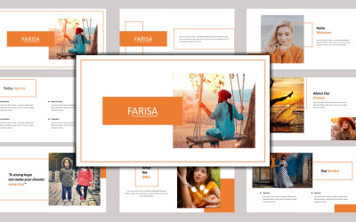 Farisa - modelo de PowerPoint de negócios criativos