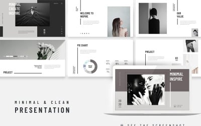 Inspire Minimal Clean Presentation Шаблон PowerPoint