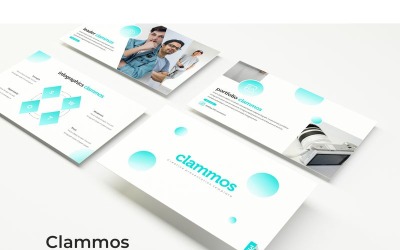 Modello PowerPoint di Clammos