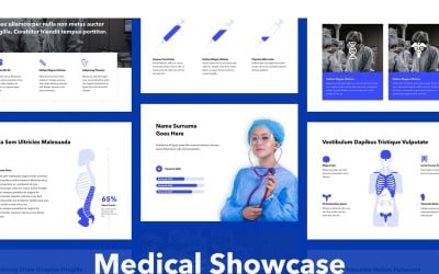 Modelo de PowerPoint de vitrine médica
