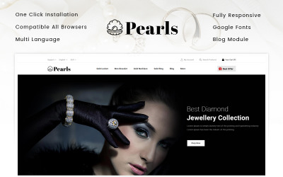 Perles - Thème PrestaShop de bijouterie
