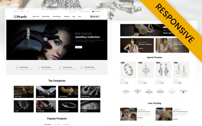 Perły - motyw PrestaShop sklepu jubilerskiego