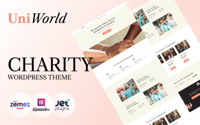 UniWorld - motyw WordPress dotyczący darowizn na cele charytatywne