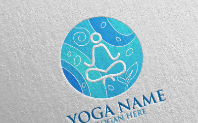 Yoga 40 Logo Vorlage