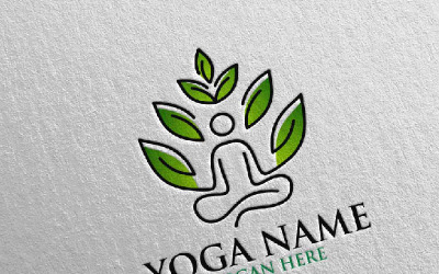 Yoga 45 Logo Template