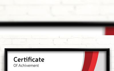 Curvy Elegant Certificate Template