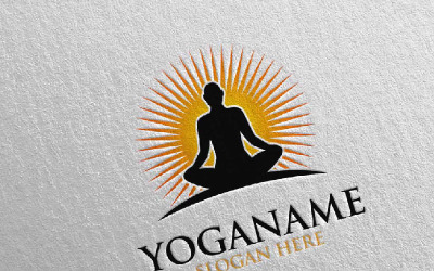 Modèle de logo Yoga 22