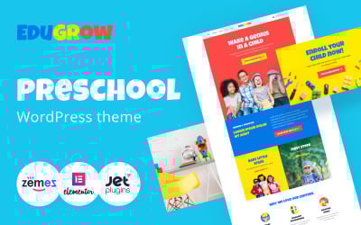 Edugrow - Childcare Center &amp;amp; Preschool WordPress Theme