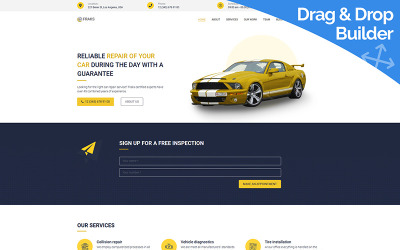 Fraks - Plantilla Moto CMS 3 de reparación de automóviles